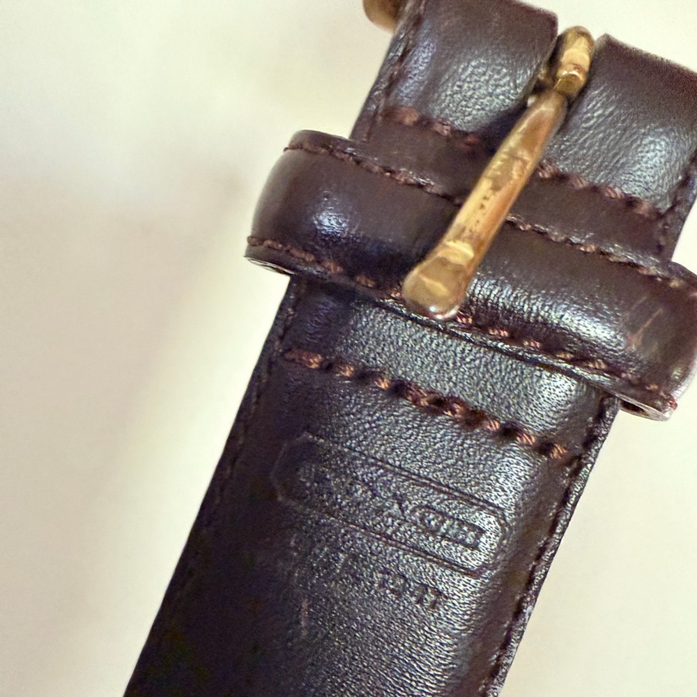 Vintage coach belt brown large 38” women’s/men’s unisex - Picture 3 of 8